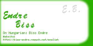 endre biss business card